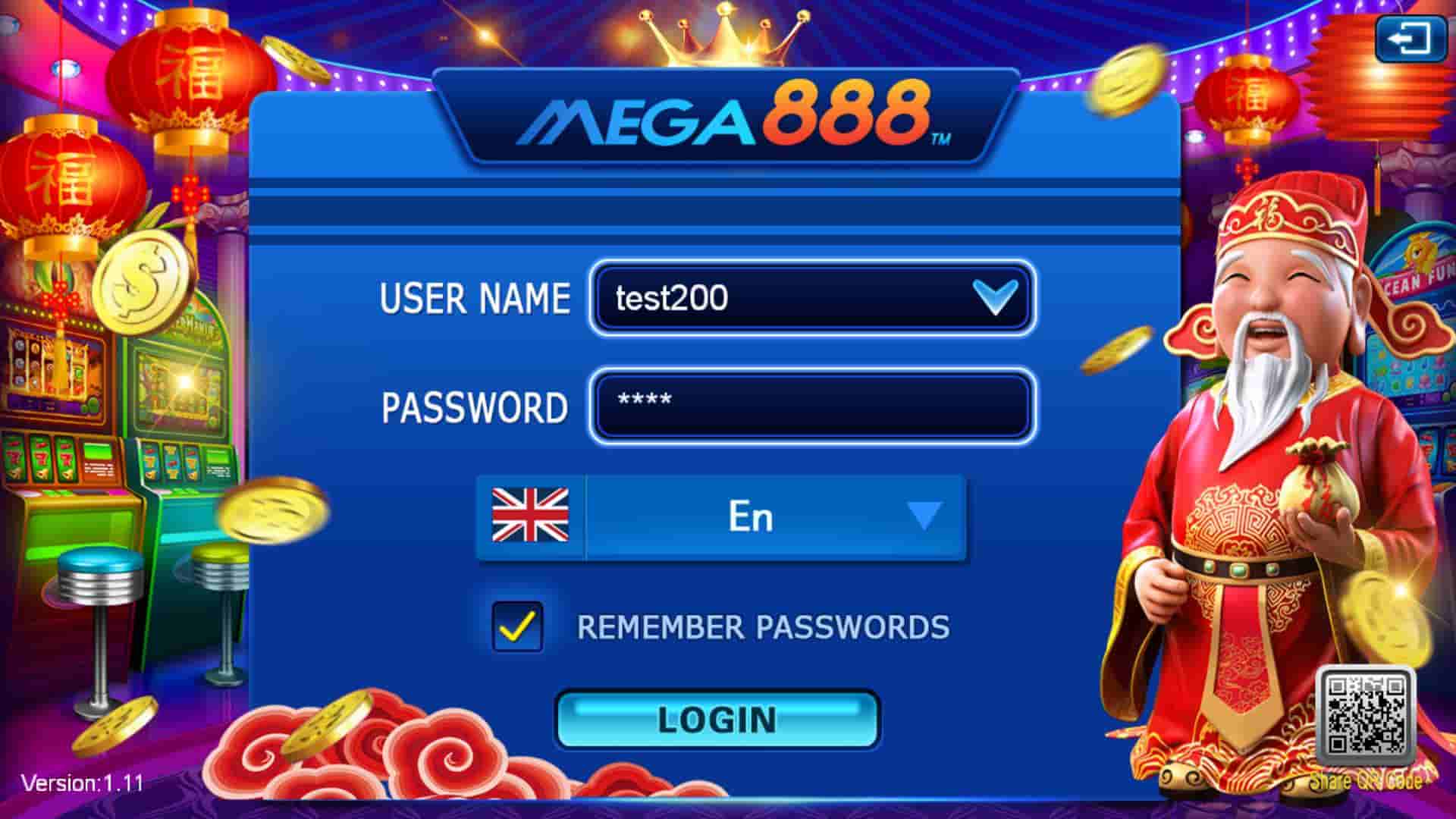 Mega888 Test ID
